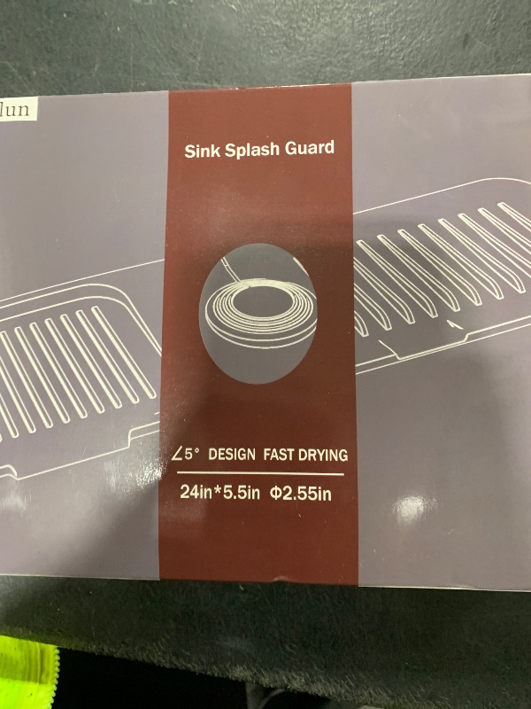 Photo 1 of Folding faucet mat for kitchen sink-sink splash guard behind faucet-silicone kitchen faucet mat-faucet draining mat of sink accessories with button lock