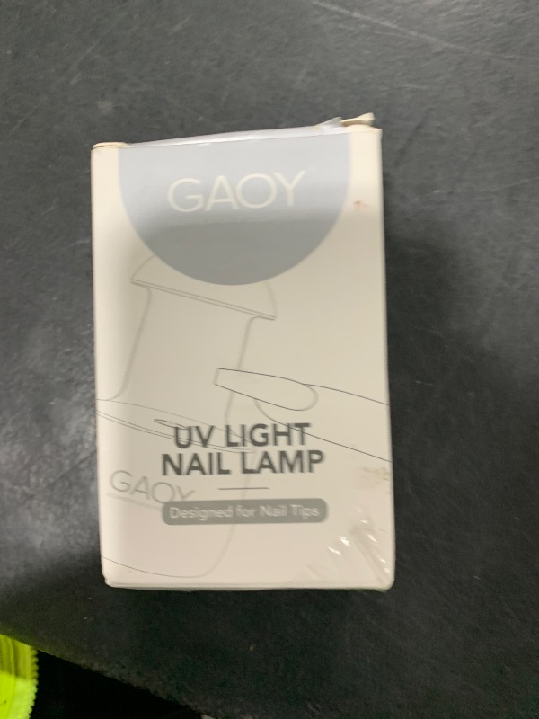 Photo 1 of GAOY Mini UV Light for Gel Nails, Small Curing Light, Eggshell LED Nail Lamp, Fast Curing, White