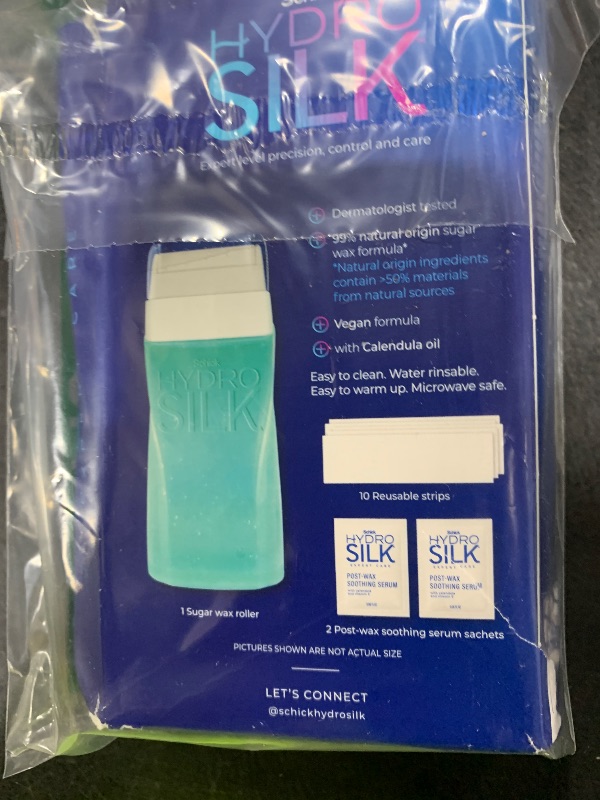Photo 1 of Schick Hydro Silk Sugar Wax Roller for Body + Pubic Hair Removal | Roll On Wax Kit for Body and Bikini Line Hair Removal