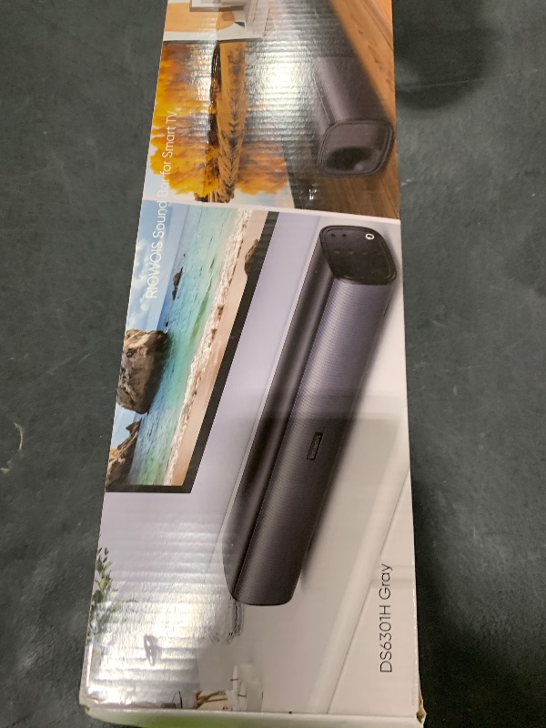 Photo 1 of RIOWOIS Sound Bar for Smart TV, Soundbar TV Speakers with Customized Bass Reflector, Compact Design and Easy Set up, Home Audio Surround Sound System for TV PC Projector, Wall Mountable