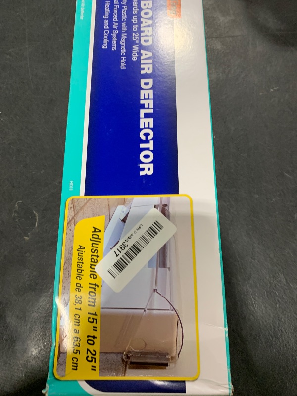 Photo 1 of Frost King 4.9 in. H X 15-5/16 in. W 1-Way Clear Plastic Air Deflector