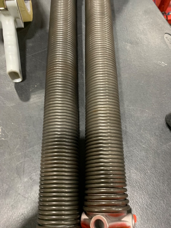 Photo 1 of Garage Door Torsion Springs 2'' (Pair) with Non-Slip Winding Bars,High Quality Coated Torsion Springs with a Minimum of 18,000 Cycles (0.207X2''X22'')