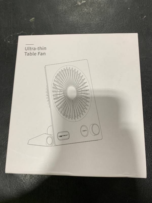 Photo 1 of Small Desk Fan,VEMONT USB Table Fan,5000mAh Rechargeable Battery Fan,180°Tilt Folding Personal Portable Fan with Remote Control,Stepless Speed Strong Wind, Silent Hanging Fans for Home Office Desktop