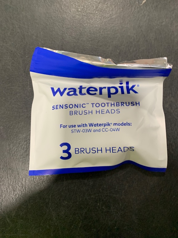 Photo 1 of Waterpik Sensonic Replacement Contour Brush Heads, 3 Toothbrush Heads, White STWB-3WW-B