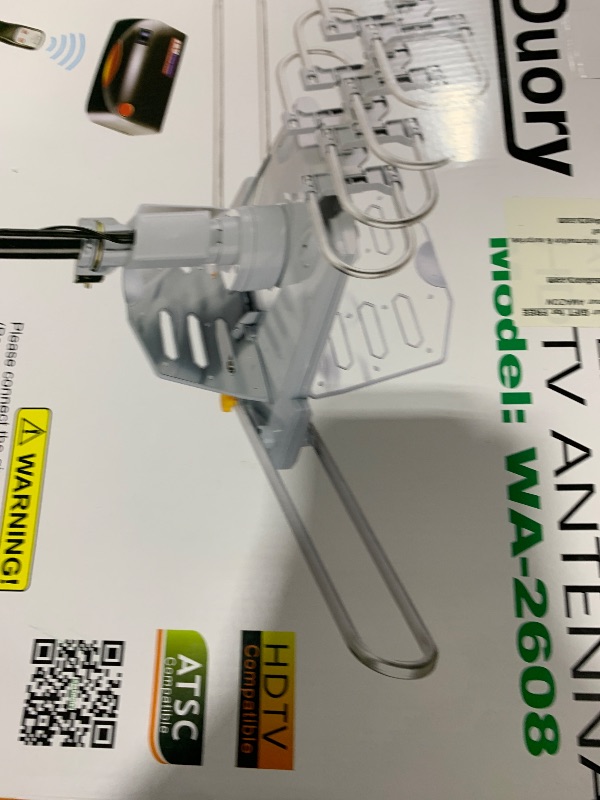 Photo 1 of McDuory Amplified Digital Outdoor HDTV Antenna 150 Miles Long Range - 360 Degree Rotation Infrared Control - Tools Free Installation - Support 2 TVs