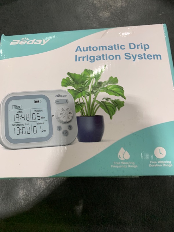 Photo 1 of Automatic Plant Waterer Indoor Self Watering System for 15 Potted Plants, Auto Drip Irrigation Kit Programmable Water Timer with Smart Humidity Detection