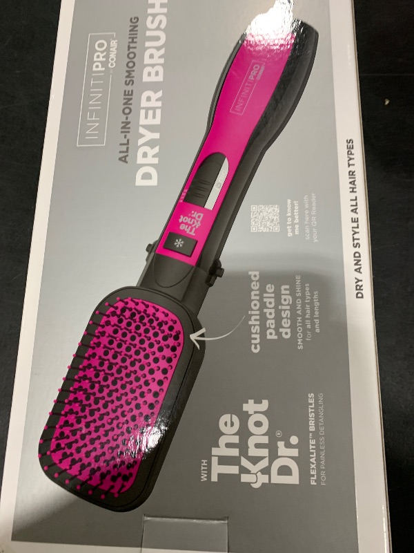 Photo 1 of INFINITI PRO CONAIR All-in-One Smoothing Dryer Brush, Hair Dryer, Hot Air Brush