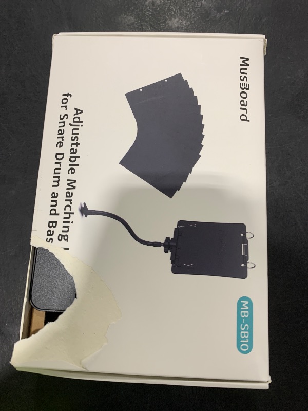 Photo 1 of MusBoard Snare Lyre SB10, Adjustable Marching Band Lyre for Snare & Bass Drum with Flip Folder, Includes 10 Refill Sleeves