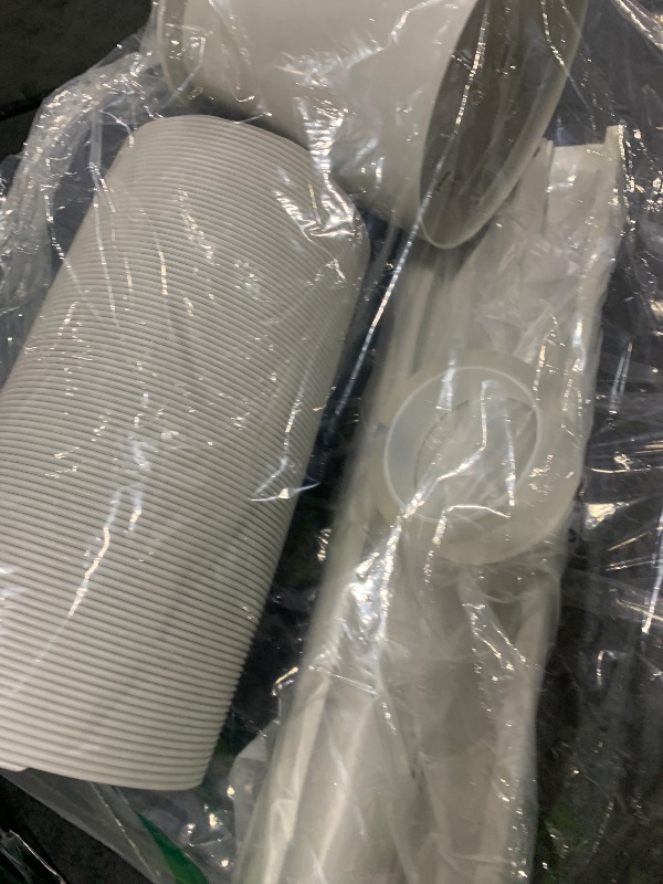 Photo 1 of Portable AC Window Kit with 5.9” Exhaust Hose for Sliding Window, Adjustable Air Conditioner Window Vent Kit for Ducting AC Seal Panel for Horizontal&Vertical Window