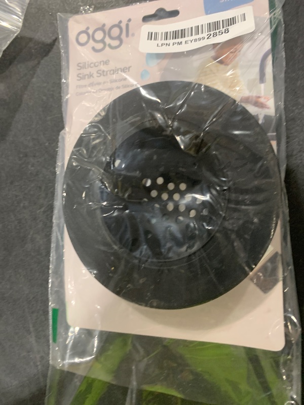 Photo 1 of OGGI Silicone Sink Strainer- Great Kitchen Sink Strainer, Sink Drain Strainer, Drain Stopper, Sink Plug, 4.6? Diameter Rim, Black