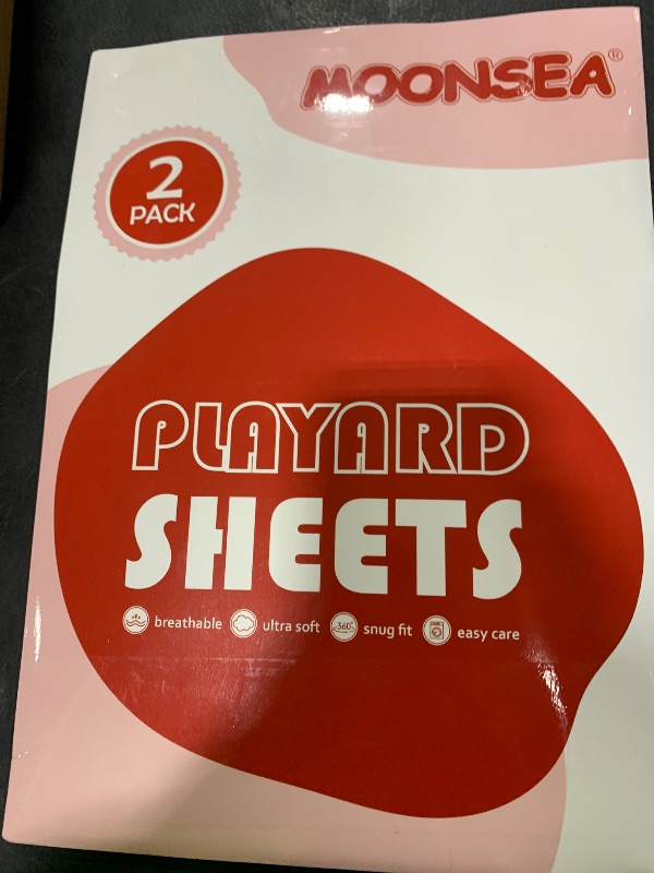 Photo 1 of Pack and Play Sheets, 2 Pack Mini Crib Sheets, Stretchy Playard Fitted Sheet, Compatible with Graco Pack n Play, Soft and Breathable Material, Stars & Bunny