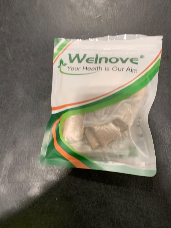 Photo 1 of Welnove 10Pack Toe Caps Closed Toe Surface Fabric Sleeve Protectors with Gel Lining, Prevent Pain Relief for Corns, Blisters and Ingrown Toenails (Size Large + Size Medium)