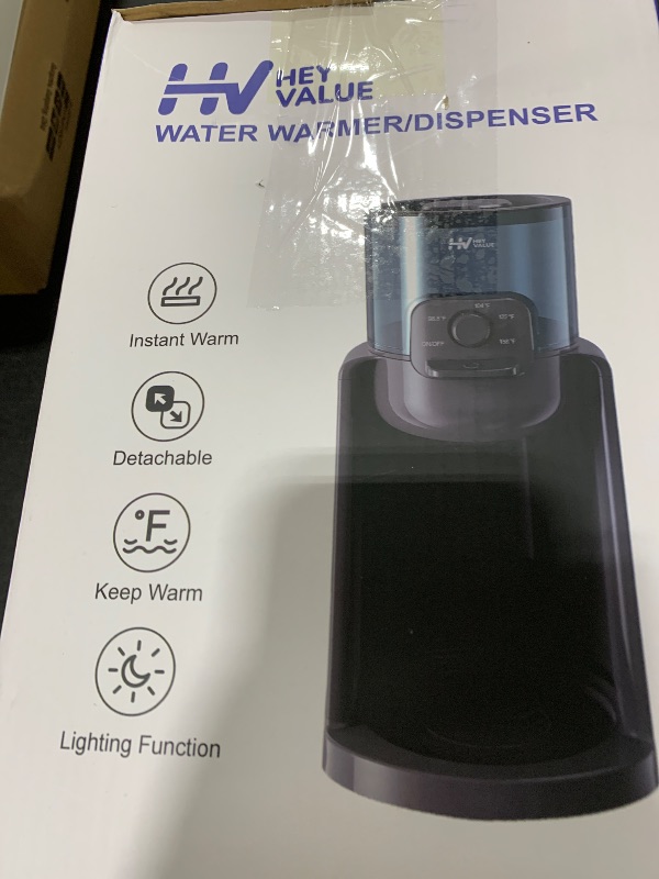 Photo 1 of Water Warmer, HEYVALUE Baby Bottle Warmer, Formula Maker with Night Light, 4 Temperature Control & 72H Keep Warm, Detachable Tank, Instantly Dispenses Warm Water, Feed Baby More Easier and Healthier