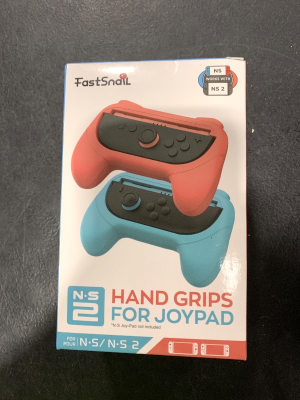Photo 1 of [Switch 1/2 Compatible] FASTSNAIL Grips for Nintendo Switch 2 (2025)/1&OLED for Joy-Con 2, Wear-Resistant & Anti-Slip Joycon Controller Grips Handle Kit for Interactive Gaming Figures (Orange,Blue)