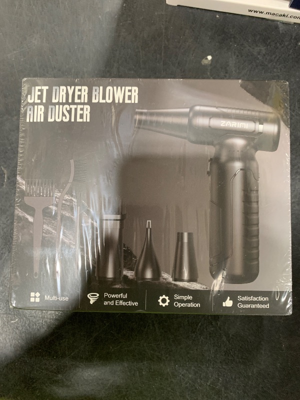 Photo 1 of Electric Compressed Air Duster - 33,0000 RPM High-Speed Air Blower Gun, Rechargeable Mini Turbo Fan Cordless for Keyboard, PC, Car, Home & Outdoor Cleaning Dust, Replaces Compressed Air Cans
