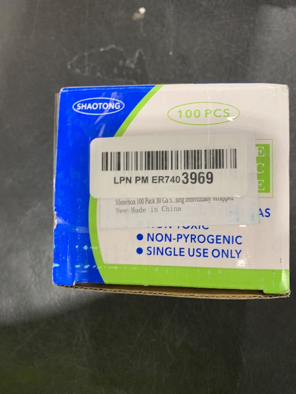 Photo 1 of Meterbox 100 Pack 30 Ga 5/16 inch Disposable Needles with Caps for Scientific and Industrial Dispensing Individually Wrapped
