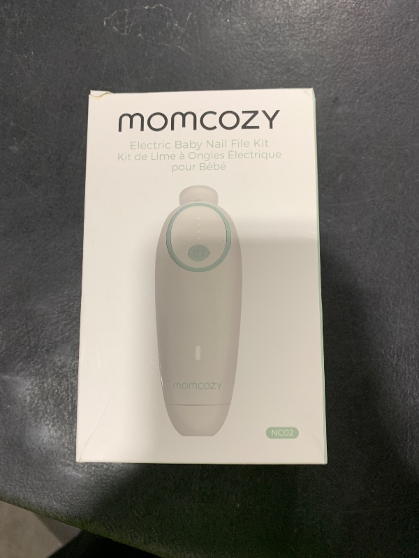 Photo 1 of Momcozy Baby Nail File Electric, Gentle Baby Nail Trimmer Electric, Baby Nail Clipper with Night Light, 7 Grinding Head Replacement Pads, Green