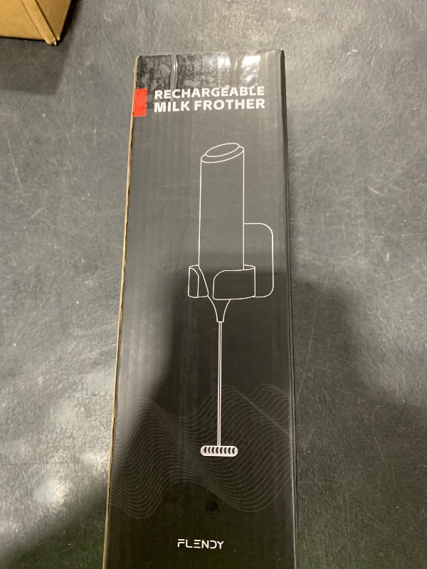 Photo 1 of Flendy Rechargeable Milk Frother Handheld, Coffee Frother Handheld with USB-C Charging Stand, Electric Drink Mixer Handheld, Mini Electric Whisk Frother for Coffee, Matcha, etc