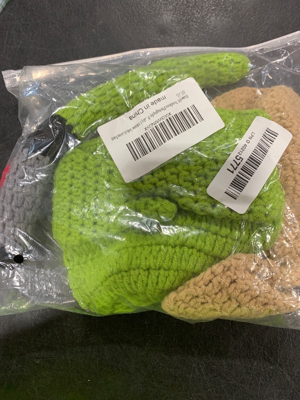 Photo 1 of BxuanW Newborn Photography Props Outfits Boy Girl Baby Crochet Outfits Handmade Infant Photo Shoot Knitted Baby Costume Sets (Green Ears)