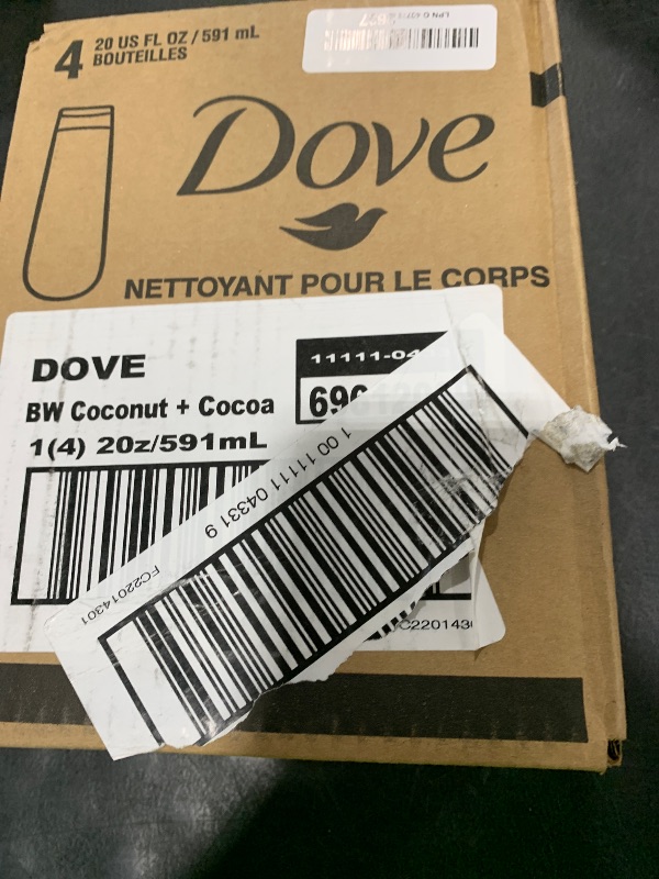 Photo 1 of Dove Body Wash Restoring Coconut & Cocoa Butter 4 Count