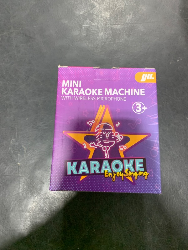 Photo 1 of YLL Mini Karaoke Machine for Kids, Portable Bluetooth Speaker with Wireless Microphone, Most Popular Birthday Toys Gifts for Boys 3 4 5 6 7 8 9 10 11 12 + Party Family School(Blue 1 Mic)
