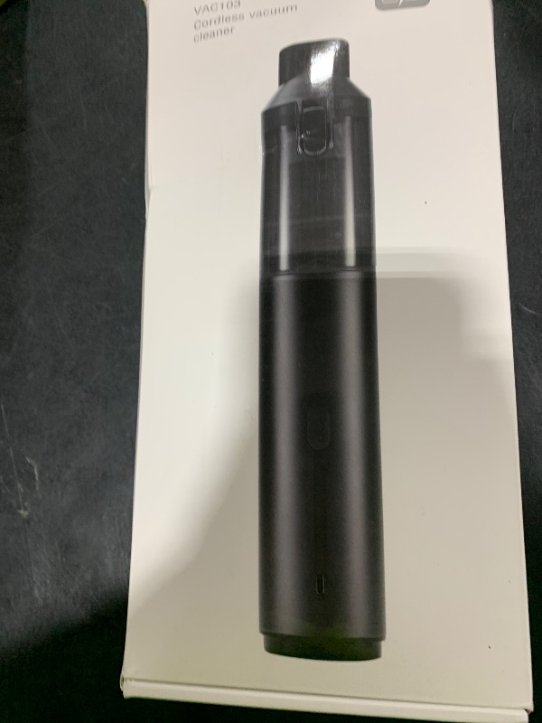 Photo 1 of Car Vacuum Portable Cordless Handheld Vacuum Cleaner 4-in-1 Mini Cordless Vacuum with 2 Suction Modes and 16800pa Suction Power Blowing & Inflating 2 Modes Handheld Vacuum for Car, Desk, Keyboards