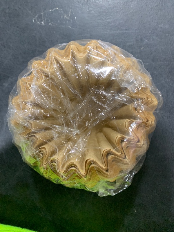 Photo 1 of 100 Count Unbleached Brew Basket Style Small Coffee Filters, 1-4 Cup Natural Basket Coffee Filter Paper, for 8-Cup Coffee maker