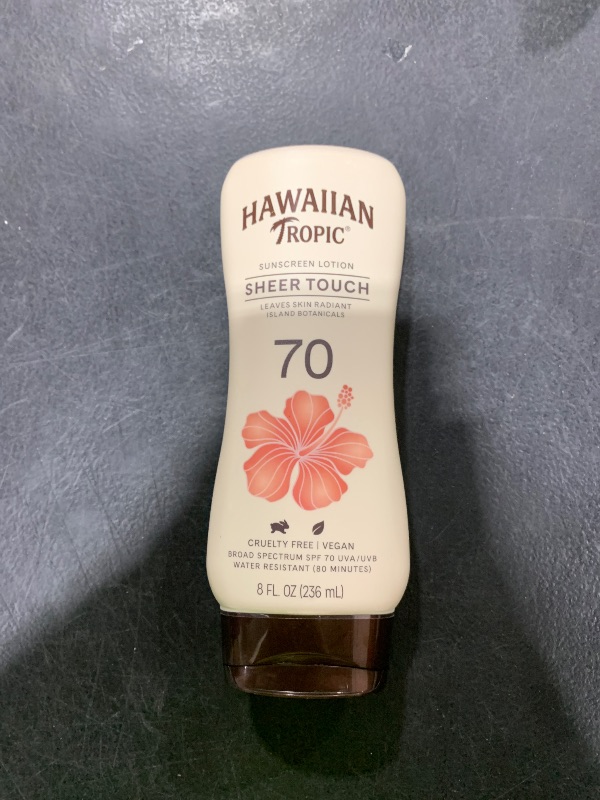 Photo 1 of Hawaiian Tropic Sheer Touch Lotion Sunscreen SPF 70, 8oz | Broad Spectrum, Oxybenzone-Free, Sunblock Lotion, Hawaiian Tropic Sunscreen SPF 70, 8oz