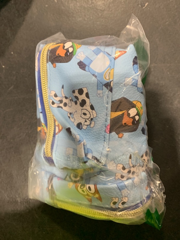 Photo 1 of Bluey and friends Mini PU Leather Backpack Purse with Adjustable Straps 10 In (Blue, One Size)
