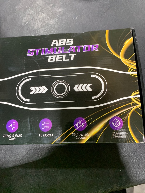 Photo 1 of Electronic Muscle Stimulator with TENS & PMS Functions, Ab Belt Muscle Stimulator, Abs Stimulator Abdominal for Workout, Fitness, Strength Training, Pain Relief