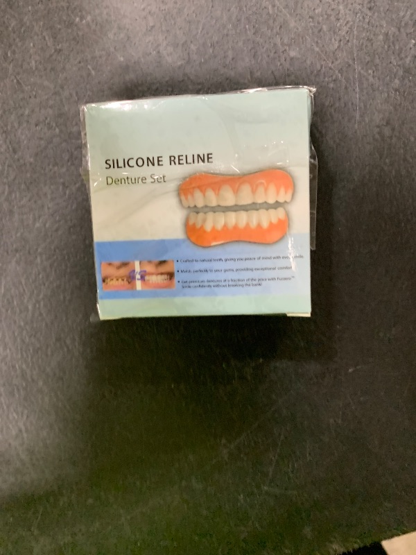 Photo 1 of Silicone Reline Denture Set for Upper and Lower Teeth, Soft Comfortable Veneers for Men and Women