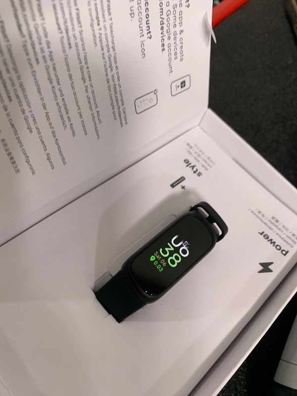 Photo 1 of Fitbit Inspire 3 Health &-Fitness-Tracker with Stress Management, Workout Intensity, Sleep Tracking, 24/7 Heart Rate and more, Midnight Zen/Black One Size (S & L Bands Included)
