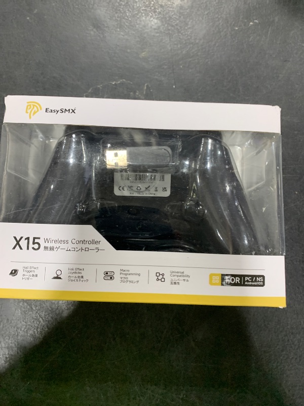 Photo 1 of EasySMX X15 PC Controller - Enhanced Wireless Bluetooth Controller with Hall Joysticks/Hall Triggers/RGB Lighting - No Stick Drift, No Dead Zone - Work for Windows PC, Android, Steam and Switch