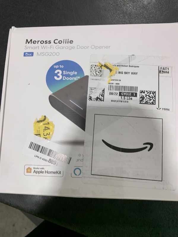 Photo 1 of meross Smart Garage Door Opener Remote with External Antenna, Up to 3 Single Doors, Compatible with Apple HomeKit, Amazon Alexa, Google Assistant, SmartThings, App Control, No Hub Needed