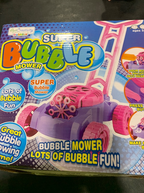Photo 1 of ArtCreativity Bubble Lawn Mower for Toddlers 1-3, Kids Bubble Machine for 1-Year-Old Girl Gifts, Summer Outdoor Push Gardening Toys for Kids Age 1 2 3+ Halloween Birthday Gifts for Preschool Girls