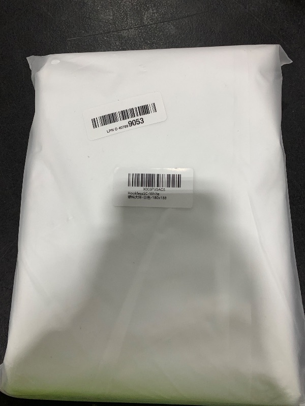 Photo 1 of YISURE No Hook White Shower Curtain Liner PEVA Plastic Waterproof Heavy Duty Bathroom Curtain Hook Free Shower Liner 72x74 Inches