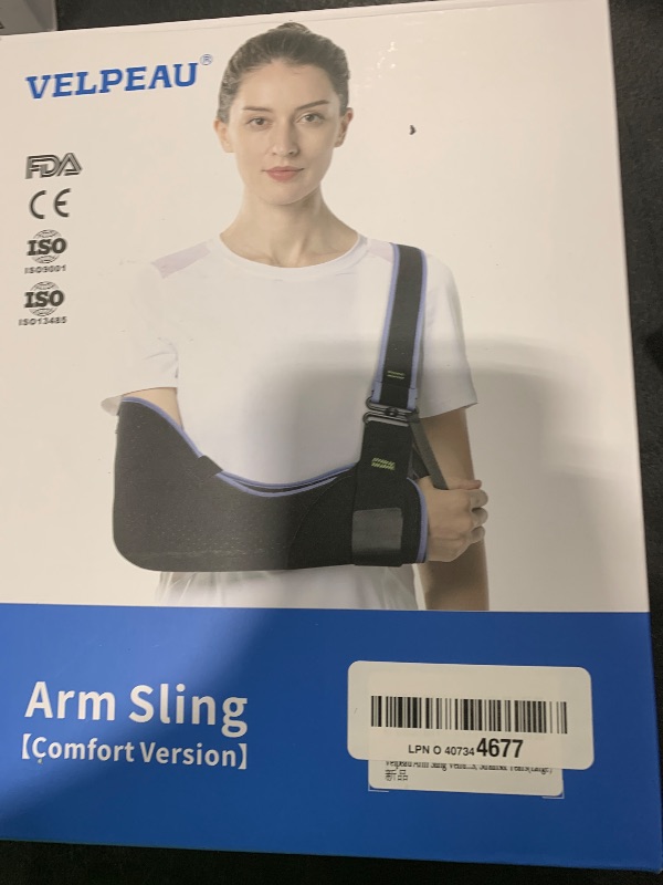 Photo 1 of Velpeau Arm Sling Shoulder Immobilizer for Women and Men, fit Left or Right Arm - Rotator Cuff Support Brace - Medical Sling for Shoulder, Clavicle, Elbow Injury (Comfort type, Large: Bust 33.5?-41?)