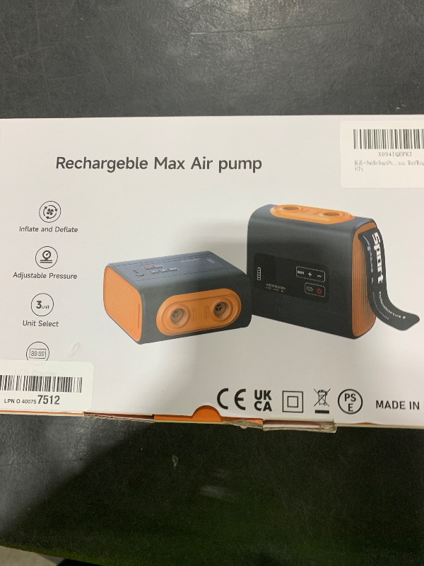 Photo 1 of Paddle Board Pump Electric Portable, 22PSI SUP Pump, Pool Inflatable Pump?Sup Air Pump with Auto-Off,Deflation Function for Pool Inflatables, Kayaks?Boats?Wind Wings, SUPs
