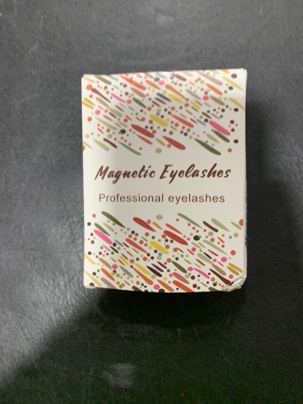 Photo 1 of Natural Look Magnetic Eyelashes Kit - 2 Pairs Reusable Double Sided Magnetic Lashes With Applicator and Mirror, Easy To Wear And Remove, No Glue Needed Strip Lashes, Black Faux Cils by EMEDA (#02)
