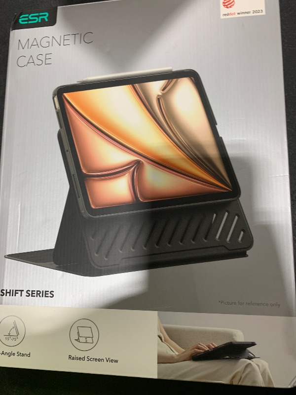 Photo 1 of ESR for iPad A16 Case, iPad 11th/10th Generation Case (2025/2022), Removable Magnetic Cover, Adjustable Portrait/Landscape Stand with Raised Screen View, 9 Standing Angles, Black