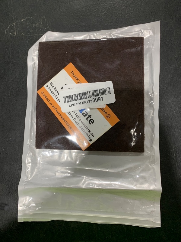 Photo 1 of Felt Cabinet Door Bumpers - Small Felt Pads for Cabinet Doors, 3/8" Diameter 100PCS, 5mm Thick Self Adhesive Brown