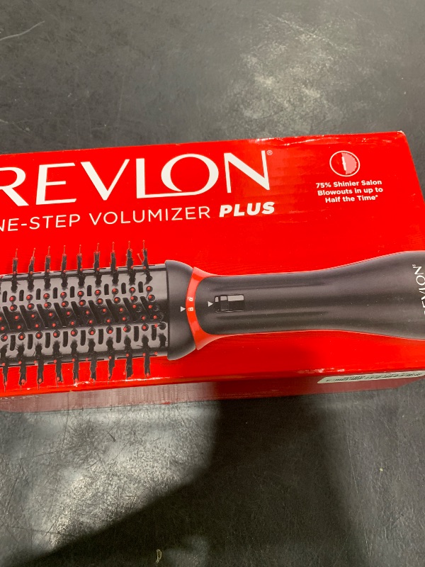 Photo 1 of REVLON One Step Volumizer PLUS Hair Dryer and Styler | More Volume, Less Damage, and More Styling Control for Easy and Fast Salon-Style Blowouts, Plus Travel Friendly (Black)