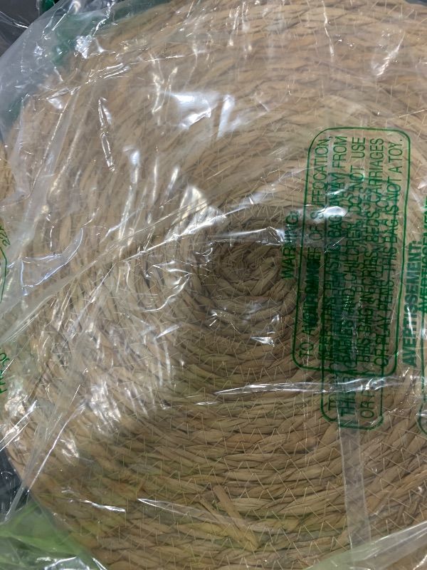 Photo 1 of 13 in Round Woven Placemats Plate Chargers Set of 10, Boho Farmhouse Rustic Woven Place Mats for Dining Table Decor, Rattan Wicker Table Mats Jute Braided Chargers for Dinner Plates