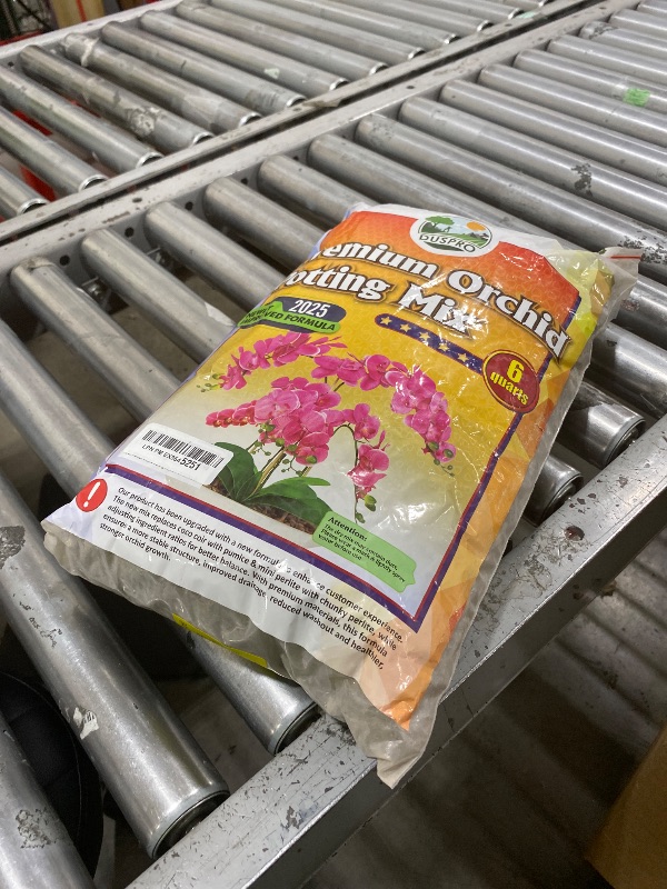 Photo 1 of [Upgraded] DUSPRO Orchid Potting Mix for Repotting with Forest Moss, Pine Bark, Perlite & Pumice Natural Ingredients, Orchid Bark Potting Mix, Orchid Repotting Kit Drainage Indoor Potting Medium 6QT