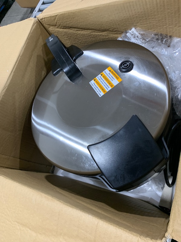 Photo 1 of Proctor Silex Commercial 37560R Rice Cooker/Warmer, 60 Cups Cooked Rice Capacity, Nonstick Inner Pot, Hinged Lid, Stainless Steel Housing, Conforms to NSF