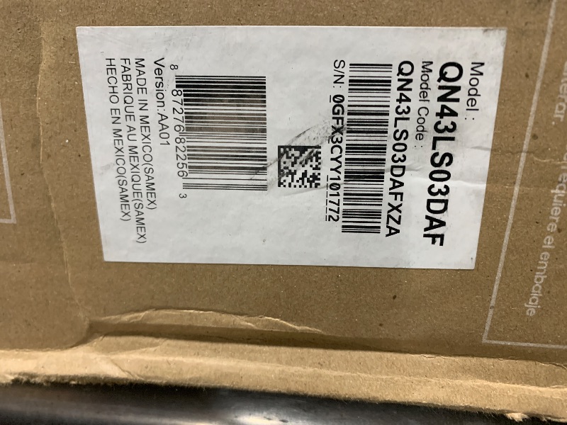 Photo 1 of Samsung 43-Inch Class QLED 4K LS03D The Frame Series Quantum HDR Smart TV w/Dolby Atmos, Art Mode, Anti-Reflection, Customizable Frame, Slim Fit Wall Mount with Alexa Built-in (QN43LS03D, 2024 Model)