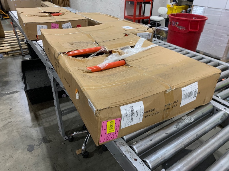 Photo 1 of LEADALLWAY Scaffolding Platform 4 Foot High Mobile Baker Scaffolding 770 LBS Capacity with Locking Wheels and Tool Bag, Red