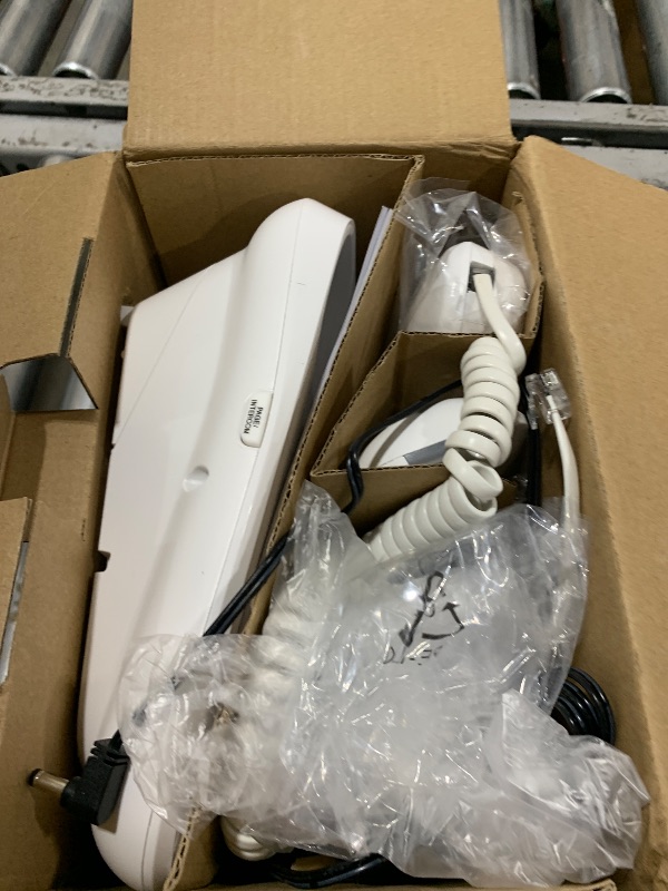 Photo 1 of VTech SN5147 Amplified Corded/Cordless Senior Phone with Answering Machine, Call Blocking, 90dB Extra-Loud Visual Ringer, One-Touch Audio Assist on Handset up to 50dB, White