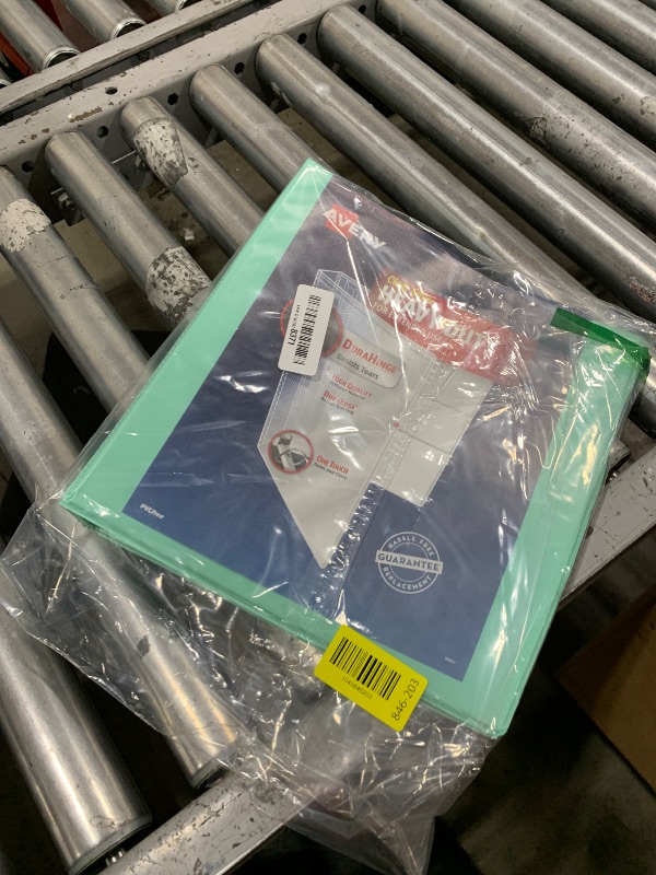 Photo 1 of Avery Heavy-Duty View 3 Ring Binder, 1.5 Inch EZD Rings, Great for Portfolios, Office, School Notebooks, and More, 1 Mint Binder (79271)