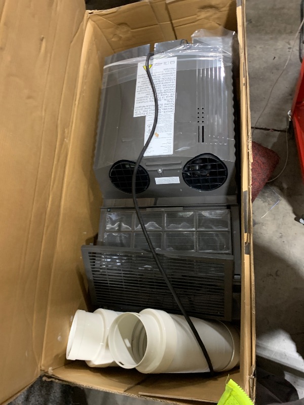 Photo 1 of Whynter Portable Air Conditioner 14,000 BTU with Dual Hose Dehumidifier & Cooling Fan for 500 Sq Ft Rooms, Includes AC Unit Window Kit, ARC-14S (9,500 SACC)